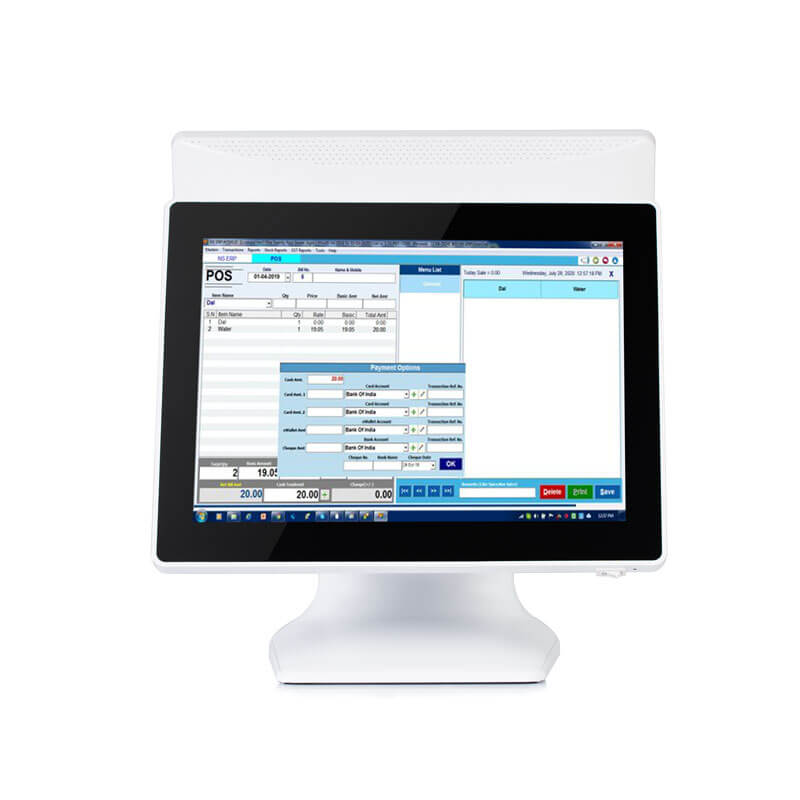 HBA-ML200 white all in one pos system