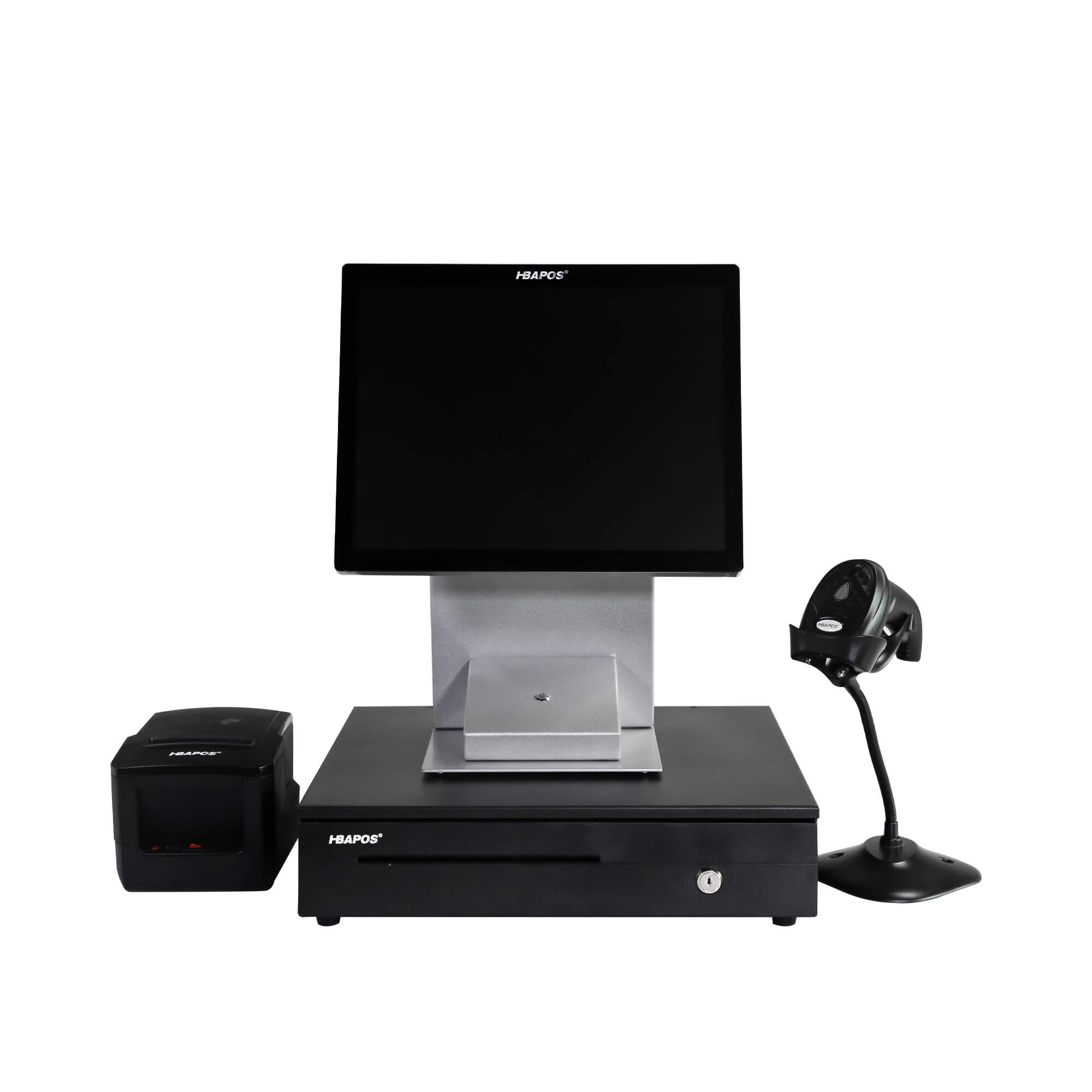 HBA-Q3 15inch white All in One Pos System full set