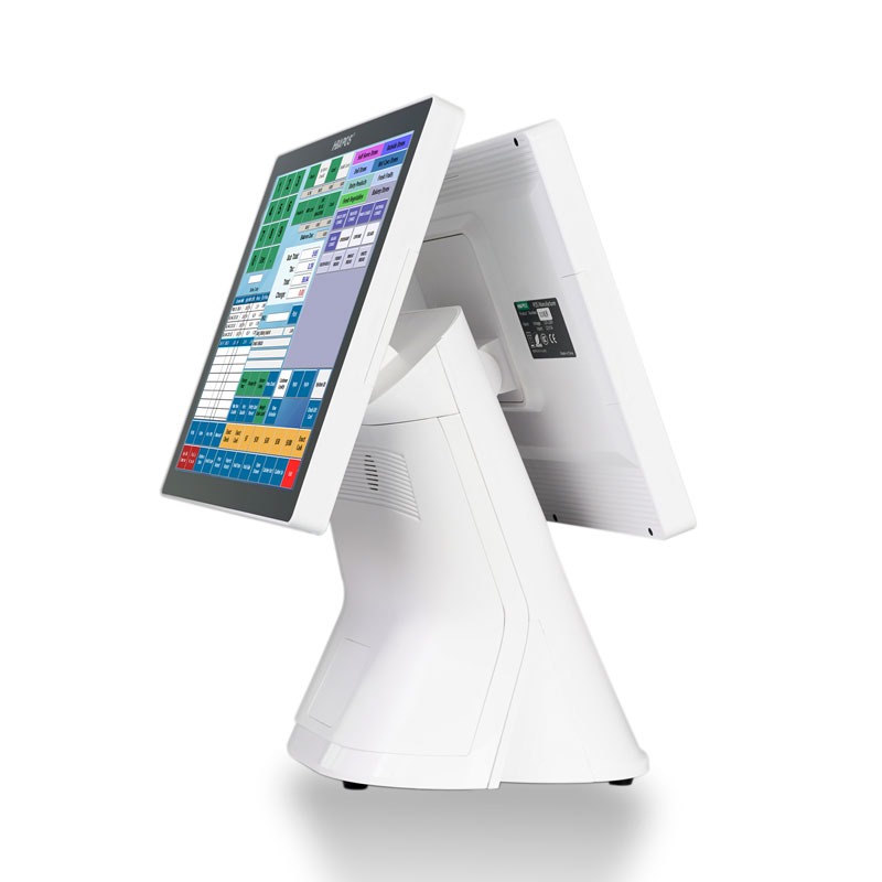 HBA-X10 15inch white Complete All in One Pos System Front back
