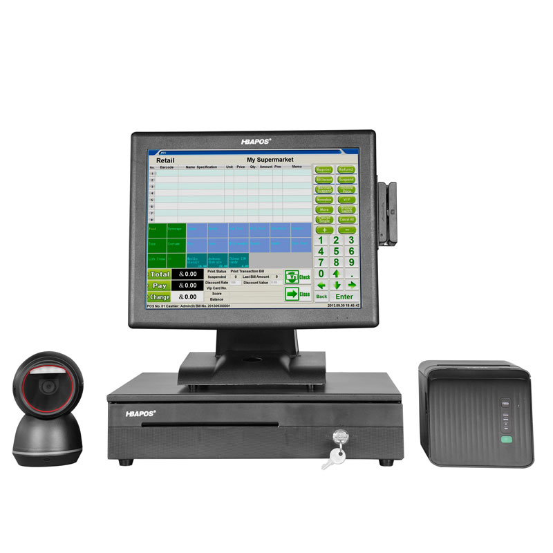 HBA-X6 all in one pos System Front
