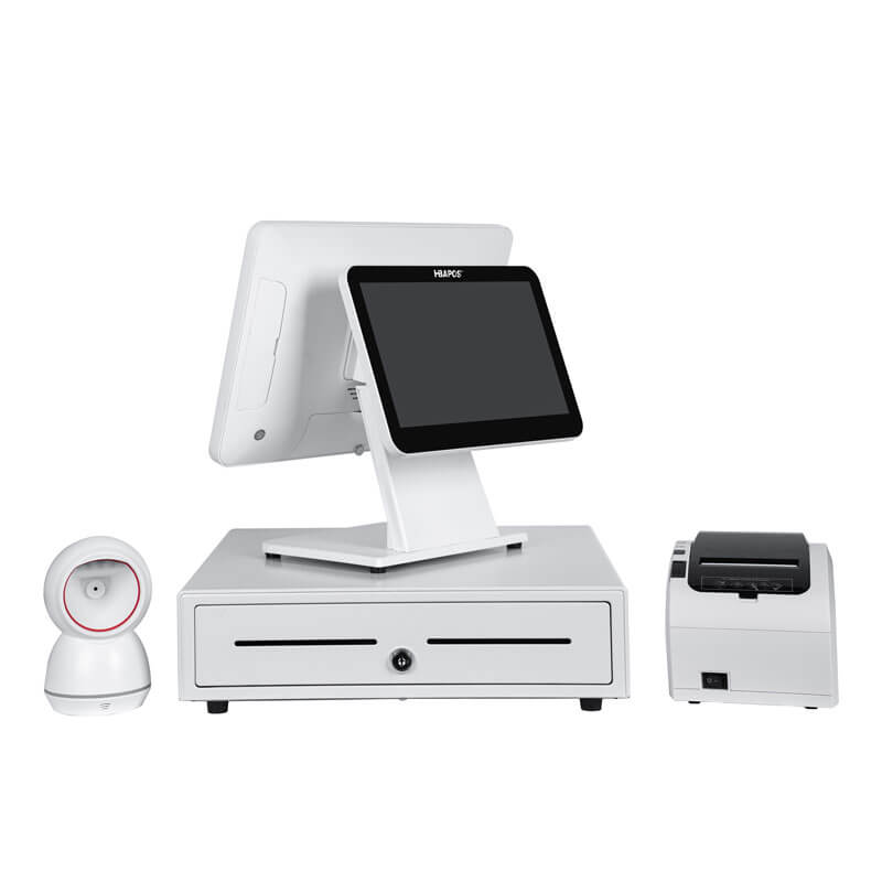 HBA-GM10 All In One Pos System Full Set White