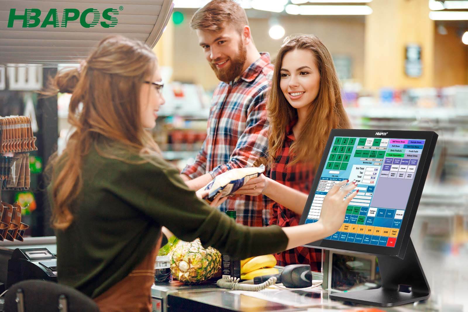 HBAPOS Q2 POS Systems Supermarket application case