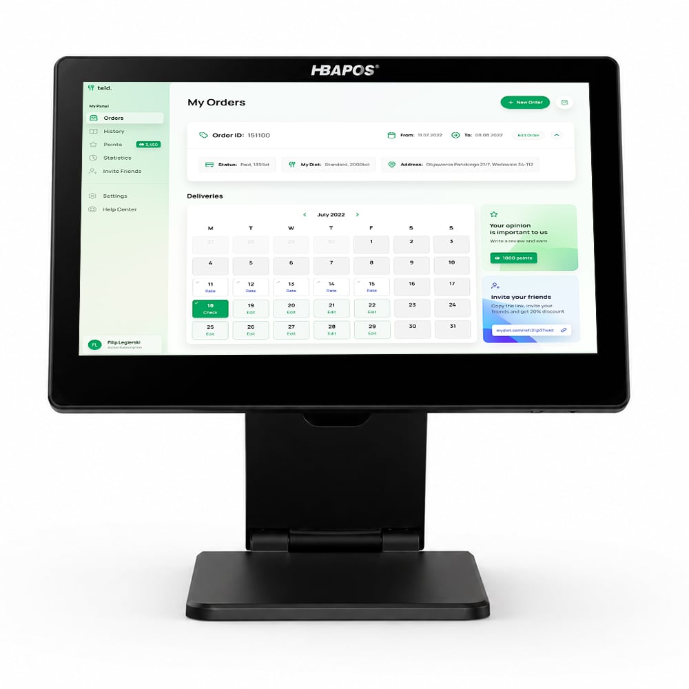 HBA-GM100 15.6 Inch Touch Screen POS System-min