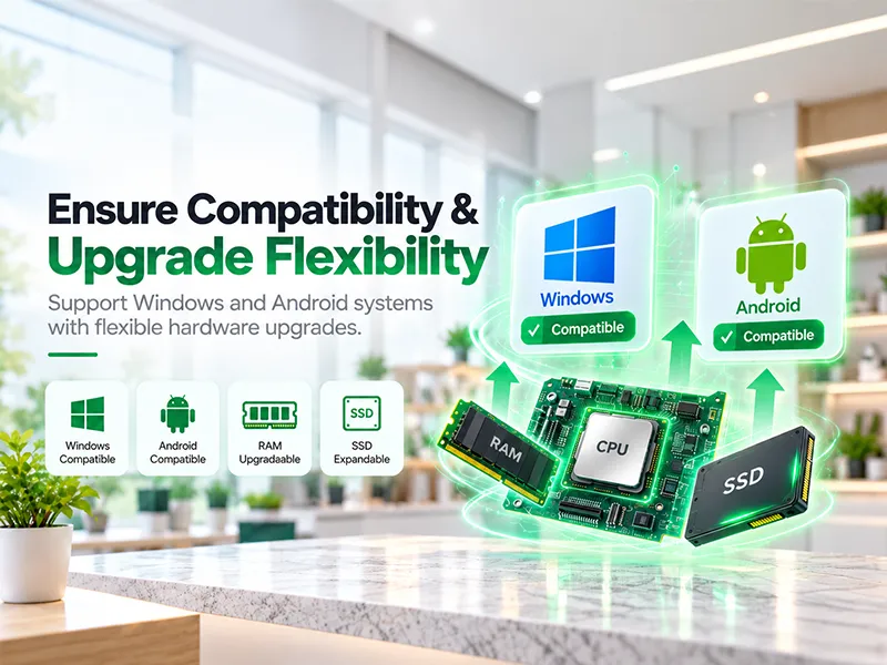 Requisitos de hardware e planejamento de atualização do Windows POS